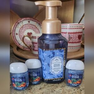 NWT "SWEATER WEATHER" Foaming Hand Soap & Pocketbac Bundle